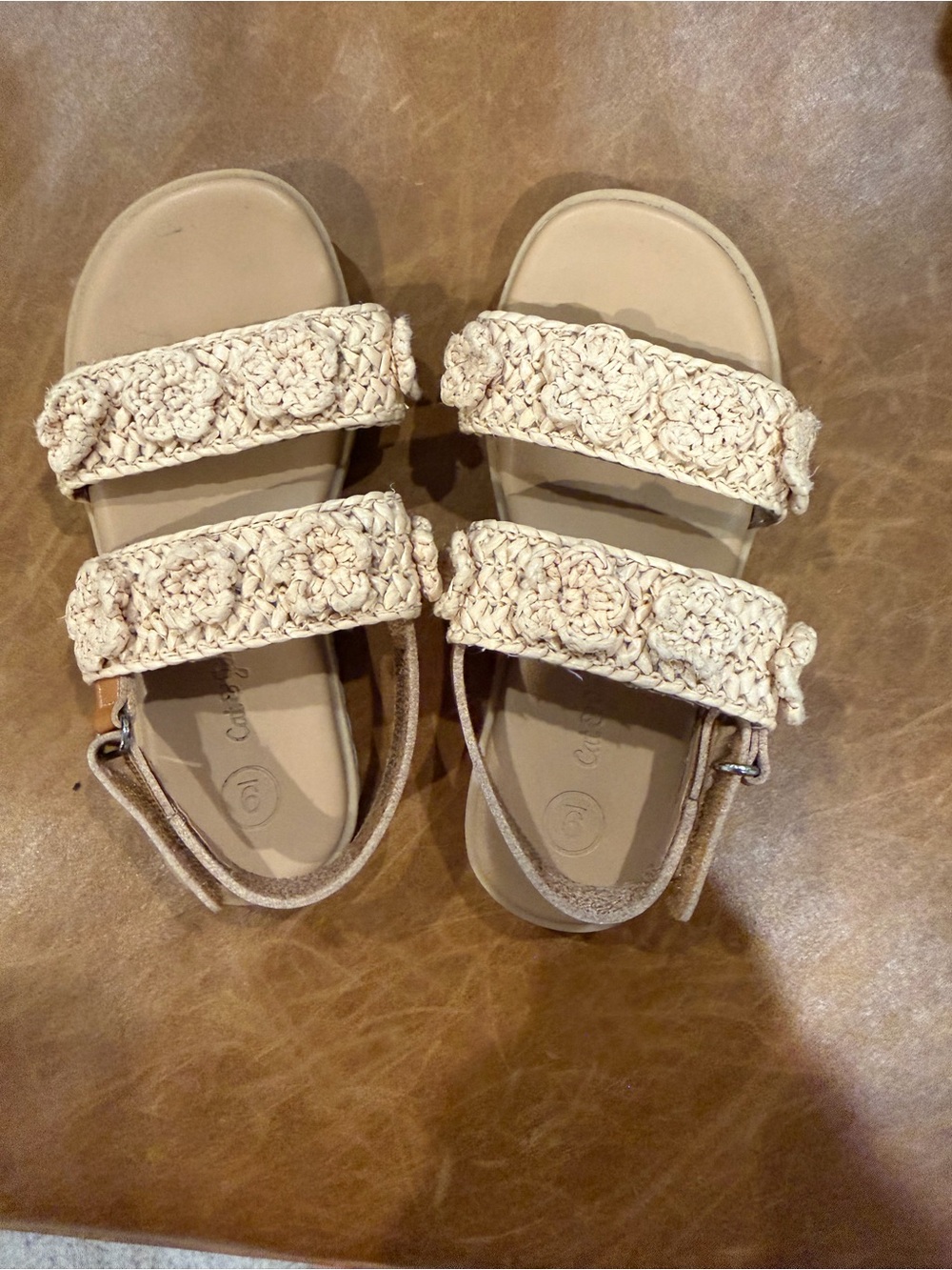 Target Cat & Jack crochet toddler girls sandals